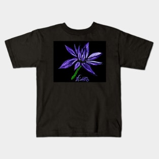 PURPLE FLOWER Kids T-Shirt